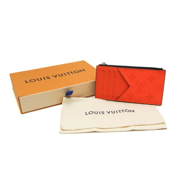 Louis Vuitton Taigarama Coin Card Holder M30465 Taigarama Card Case Orange - Picture 4 of 11